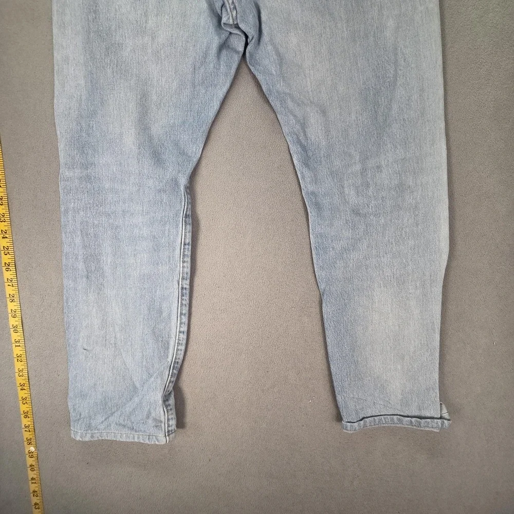 Levis 502 Jeans Mens Selvedge‎ Med Wash Tapered Whiskers Honeycomb Fits 30x26